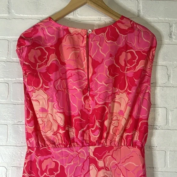 New! Gingham & Heels Jaidon Midi Dress - Pink Hibiscus Size AU 10 (Size US 6) - Picture 9 of 15